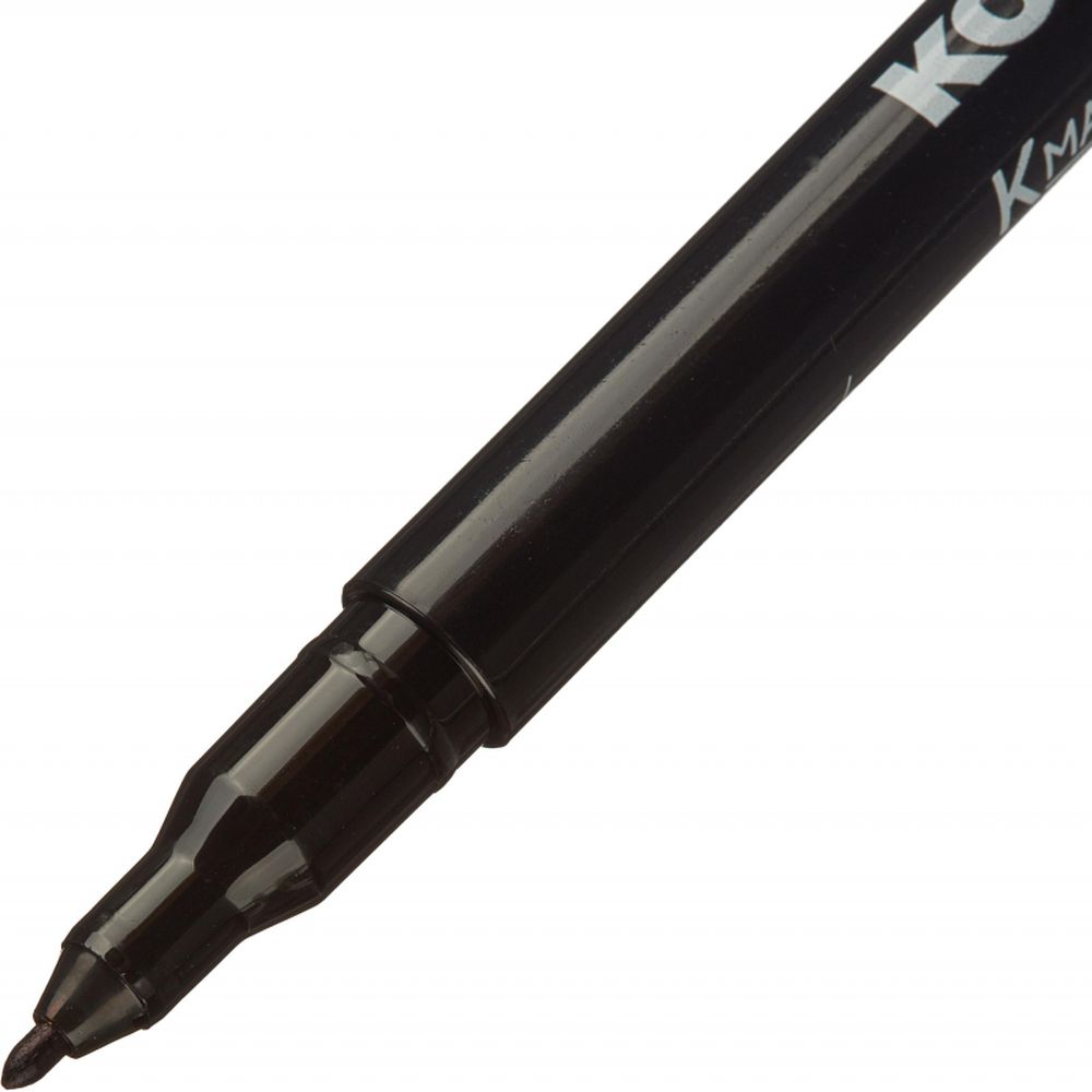 Маркер перманент Kores, 1мм, черный