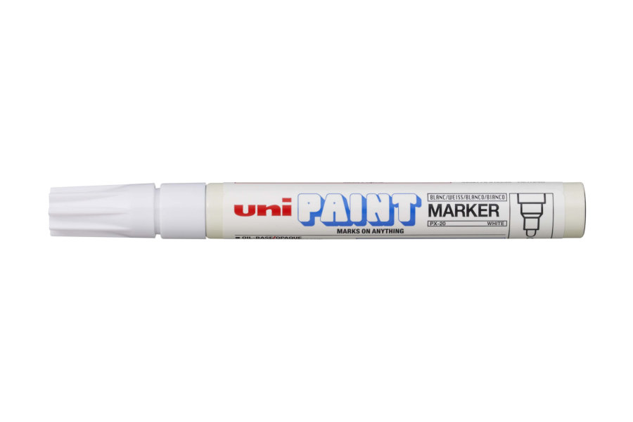 Маркер перманент промышленный Uni Paint PX-20, 2,2-,2.8мм, белый