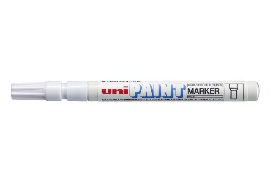 Маркер перманент промышленный Uni Paint PX-21, 0,8-1,2мм, белый