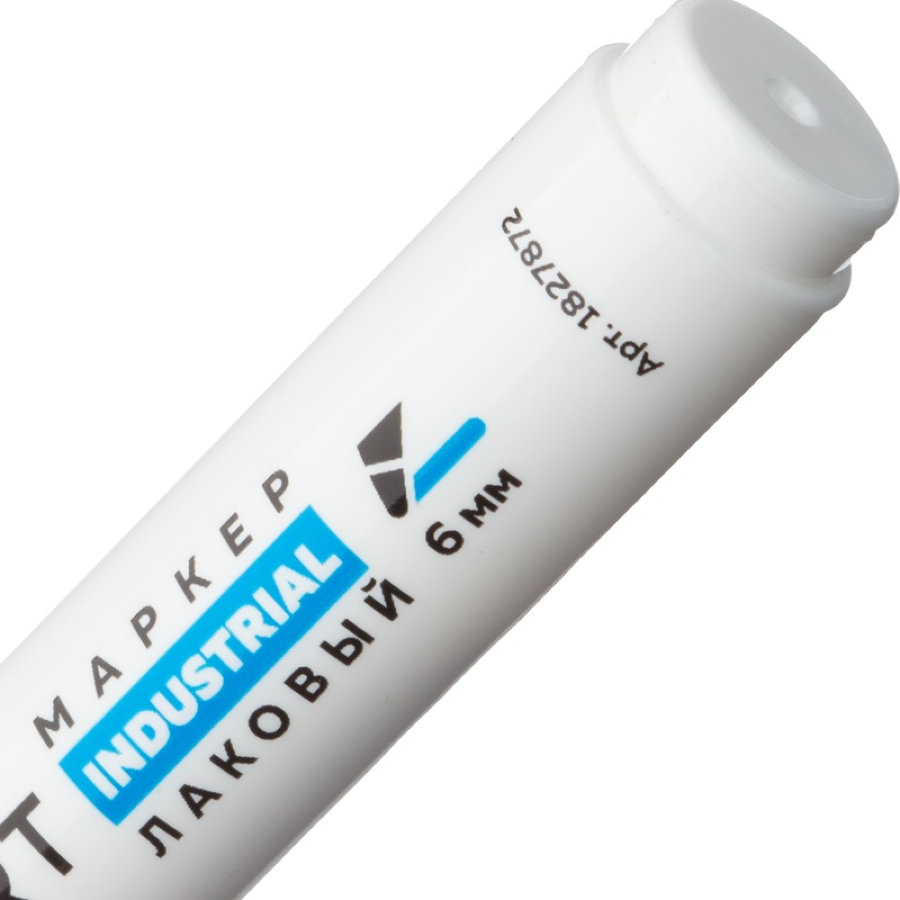 Маркер промышленный TOPFORT Industrial для универсальной маркировки белый (6 мм) 