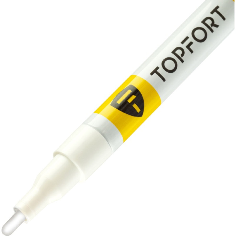 Маркер промышленный TOPFORT Paint для универсальной маркировки белый (2 мм) 