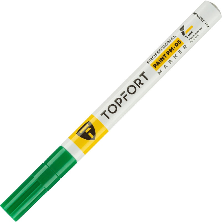 Маркер промышленный лаковый TOPFORT ZP1103 зелёный 1 мм 