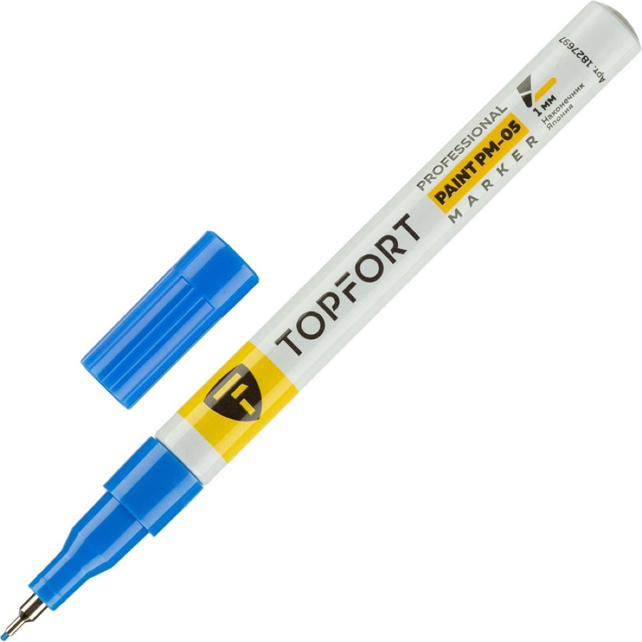 Маркер промышленный лаковый TOPFORT ZP1103 синий 1 мм 