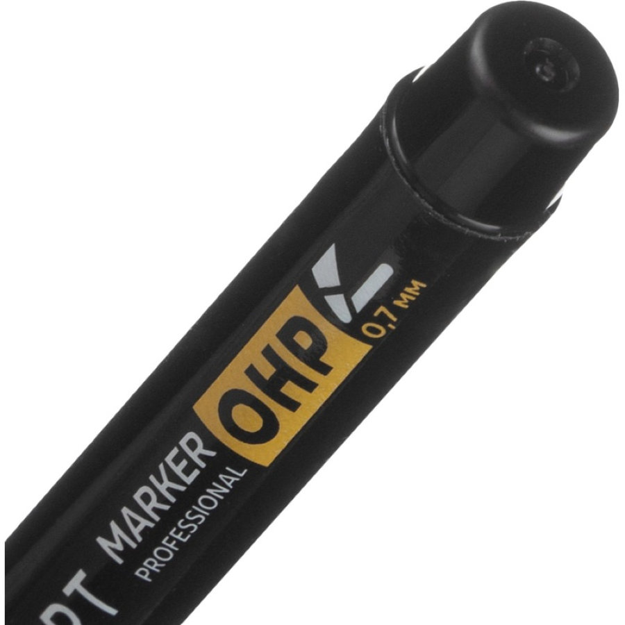Маркер промышленный перманентный TOPFORT OHP для глянцевых поверхностей чёрный 0.7-1 мм 