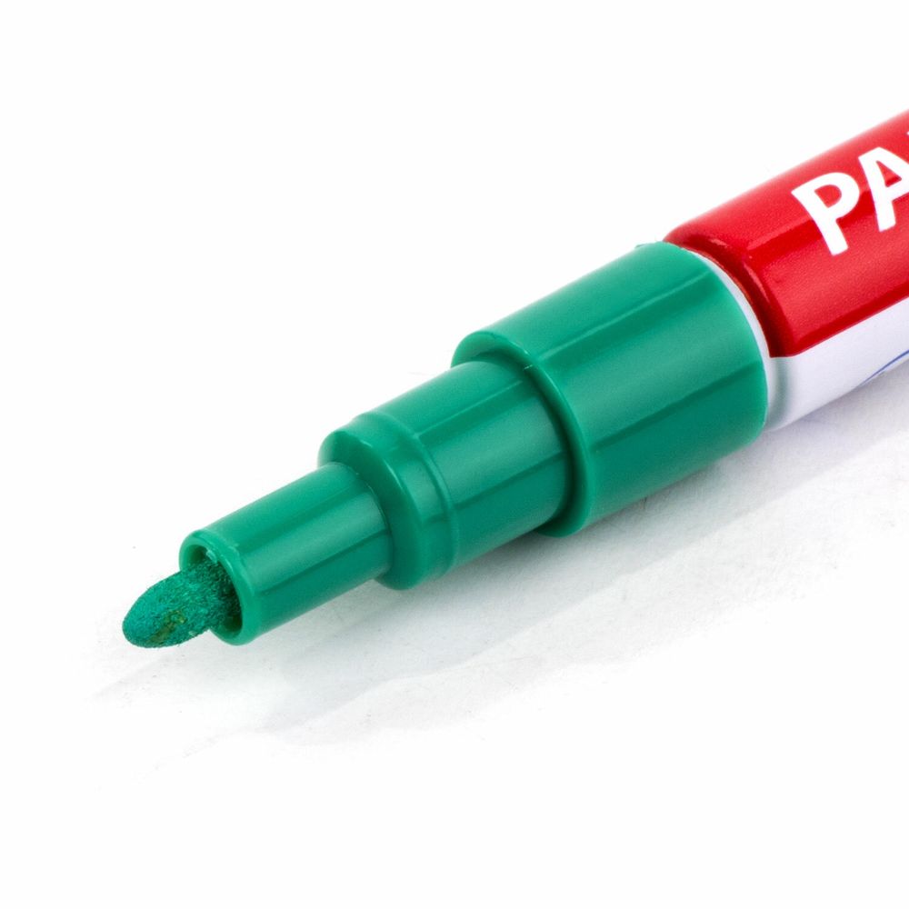 Маркер-краска лаковый EXTRA (paint marker) 2 мм, ЗЕЛЕНЫЙ, УСИЛЕННАЯ НИТРО-ОСНОВА, BRAUBERG