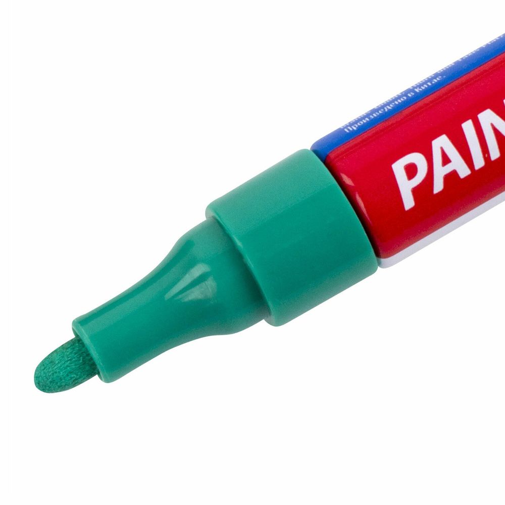 Маркер-краска лаковый EXTRA (paint marker) 4 мм, ЗЕЛЕНЫЙ, УСИЛЕННАЯ НИТРО-ОСНОВА, BRAUBERG