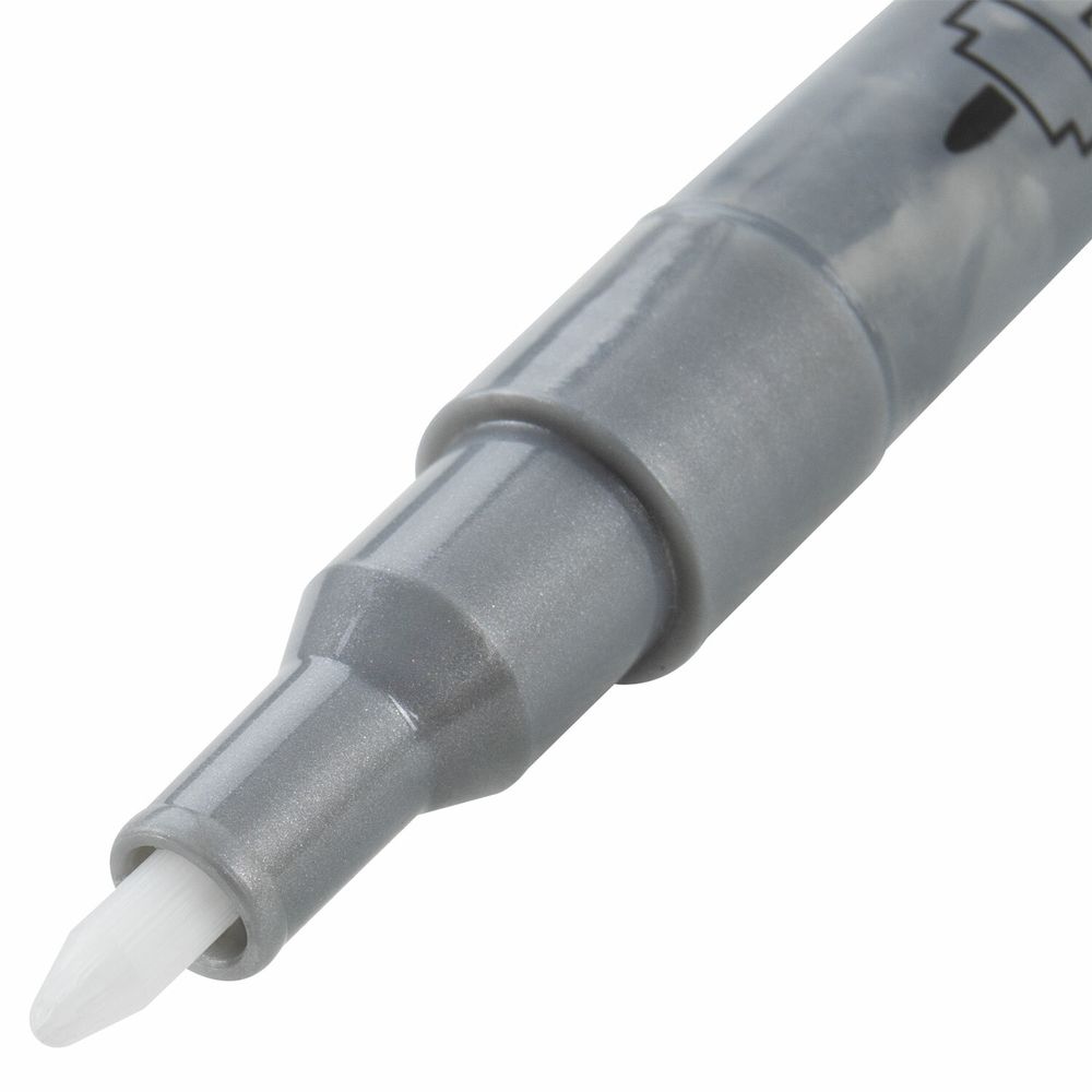 Маркеры акриловые для рисования и хобби, 2 цвета ЗОЛОТО/СЕРЕБРО, линия 0,7-1 мм, BRAUBERG ART