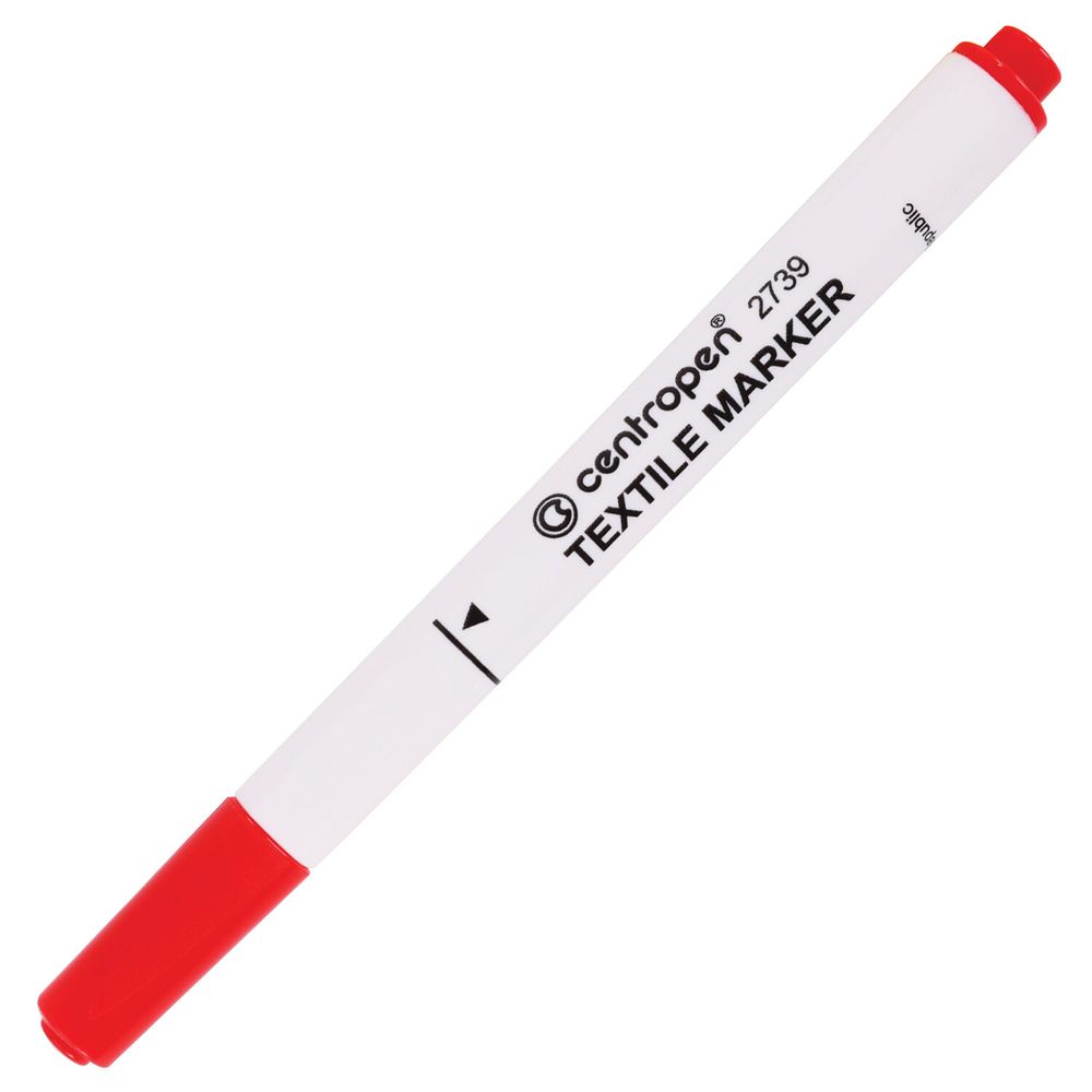 Маркеры для ткани 10 ЦВЕТОВ CENTROPEN "Textile Marker", круглый наконечник, 1,8 мм