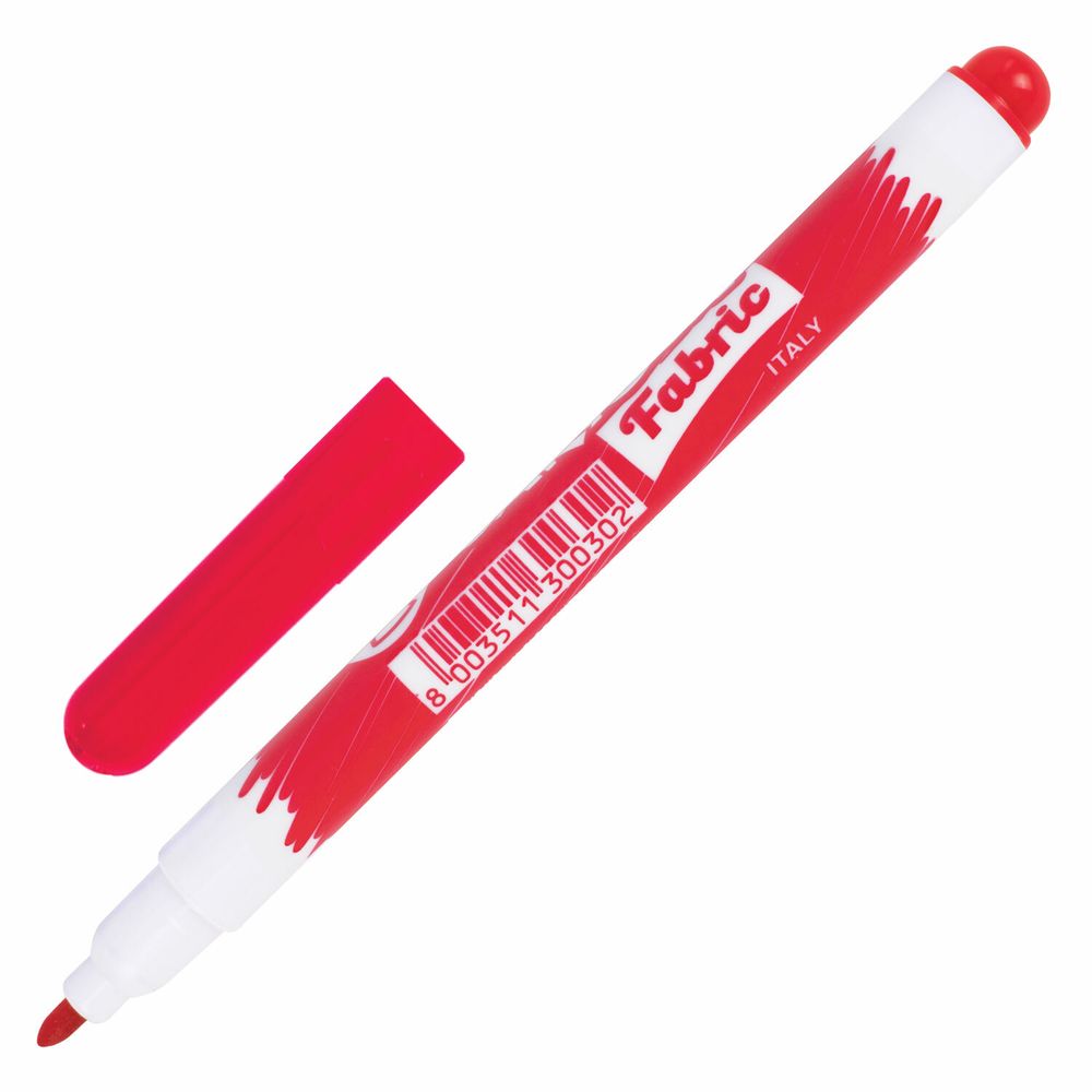 Маркеры для ткани CARIOCA (Италия) "Fabric", 10 цветов, круглый наконечник 2,6 мм