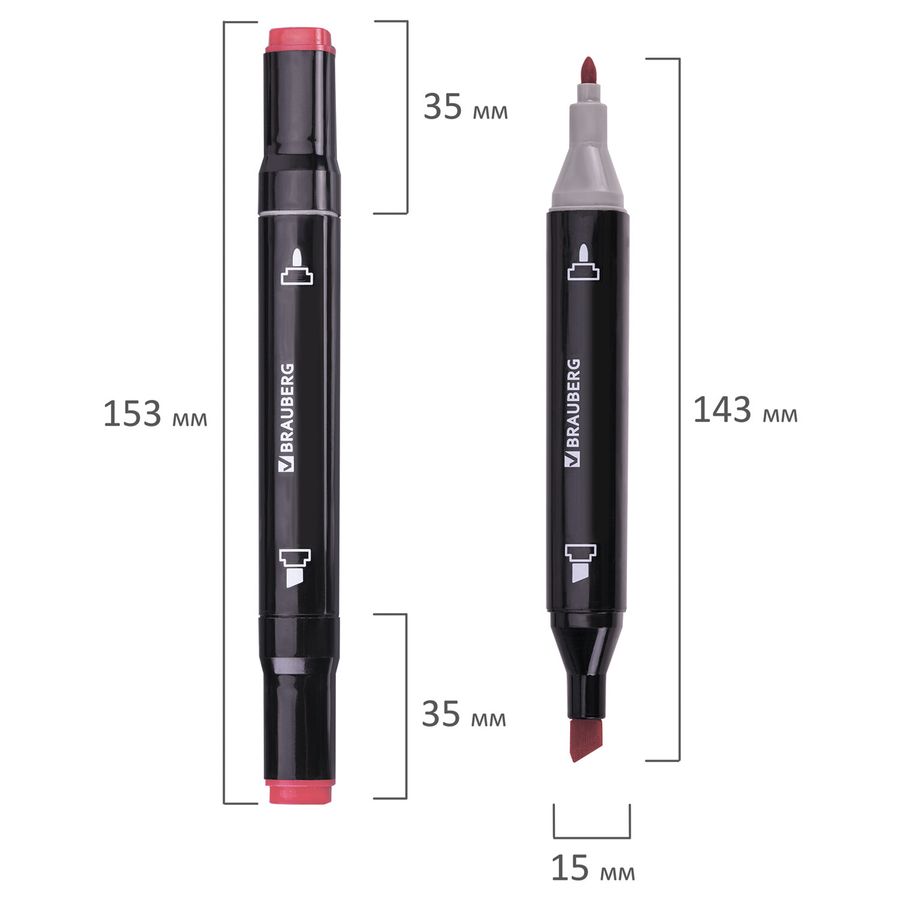 Маркеры для скетчинга двусторонние, НАБОР 120 шт., текстильный чехол, BRAUBERG
