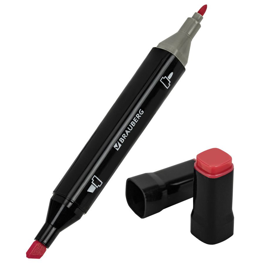 Маркеры для скетчинга двусторонние, НАБОР 60 шт., текстильный чехол, BRAUBERG