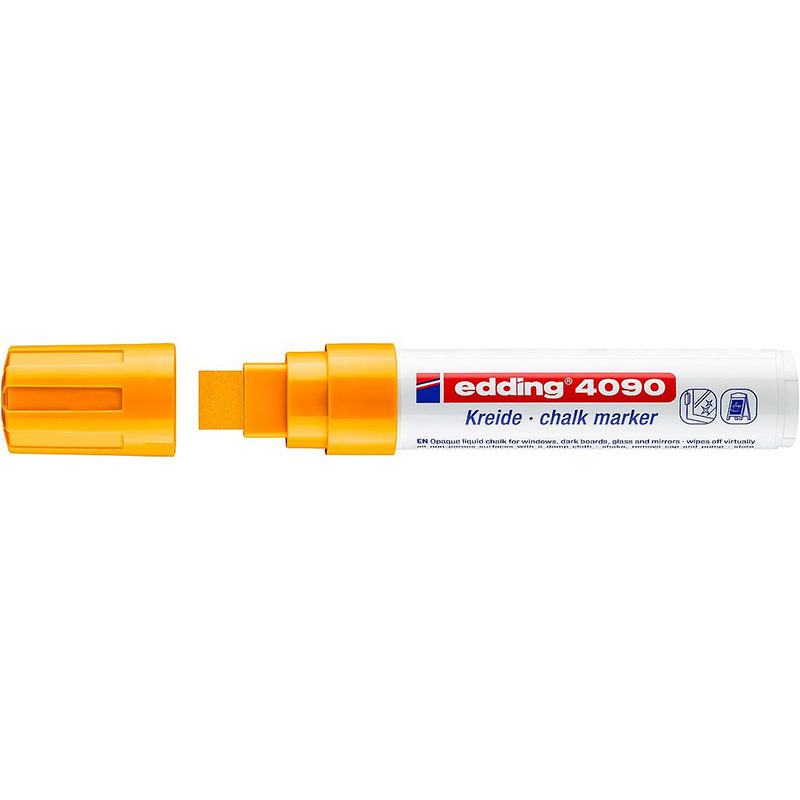 Маркер для окон Edding 4090/066, 4-15мм, неон оранжевый