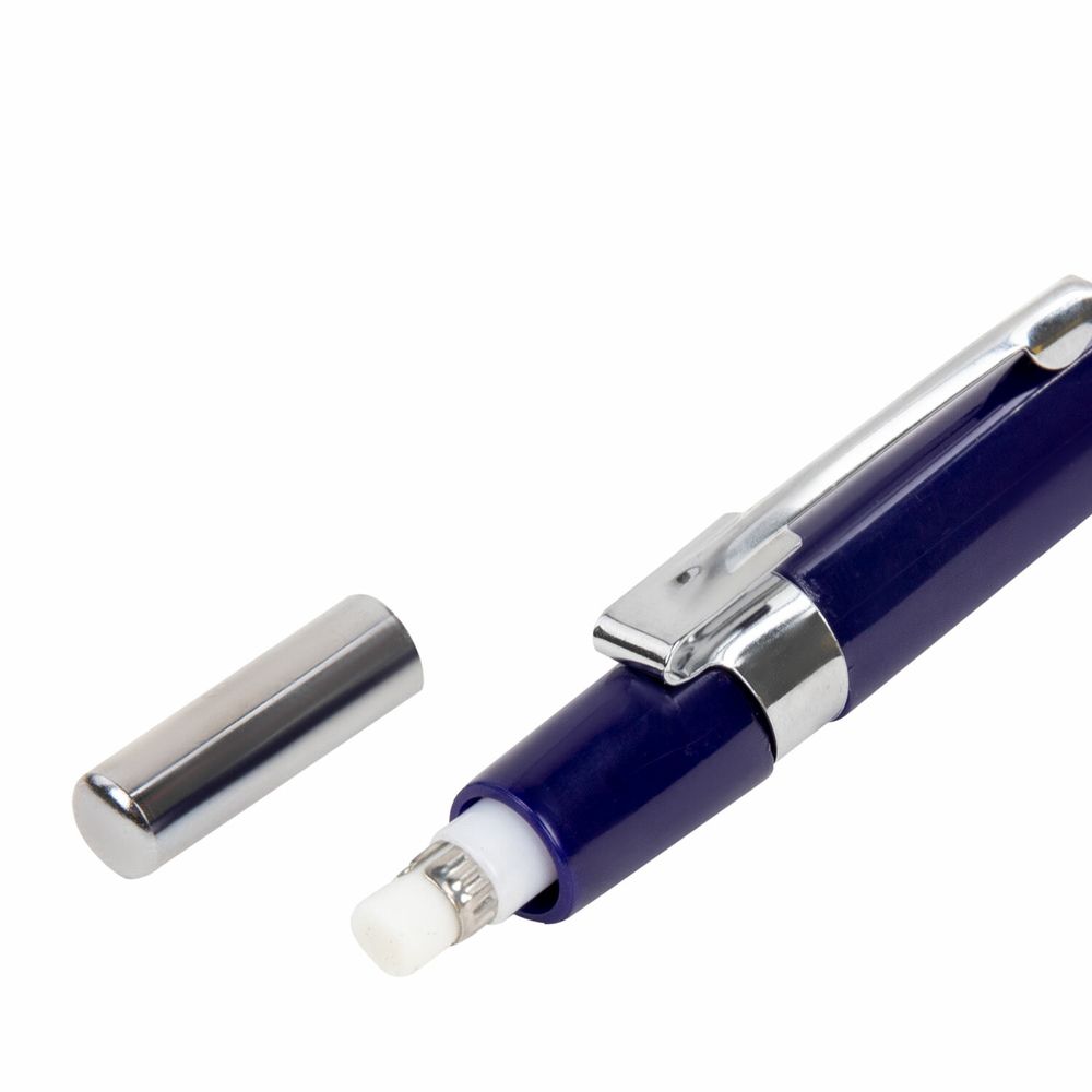 Карандаш механический 0,7 мм, трехгранный корпус + грифели HB 12 штук на блистере, BRAUBERG