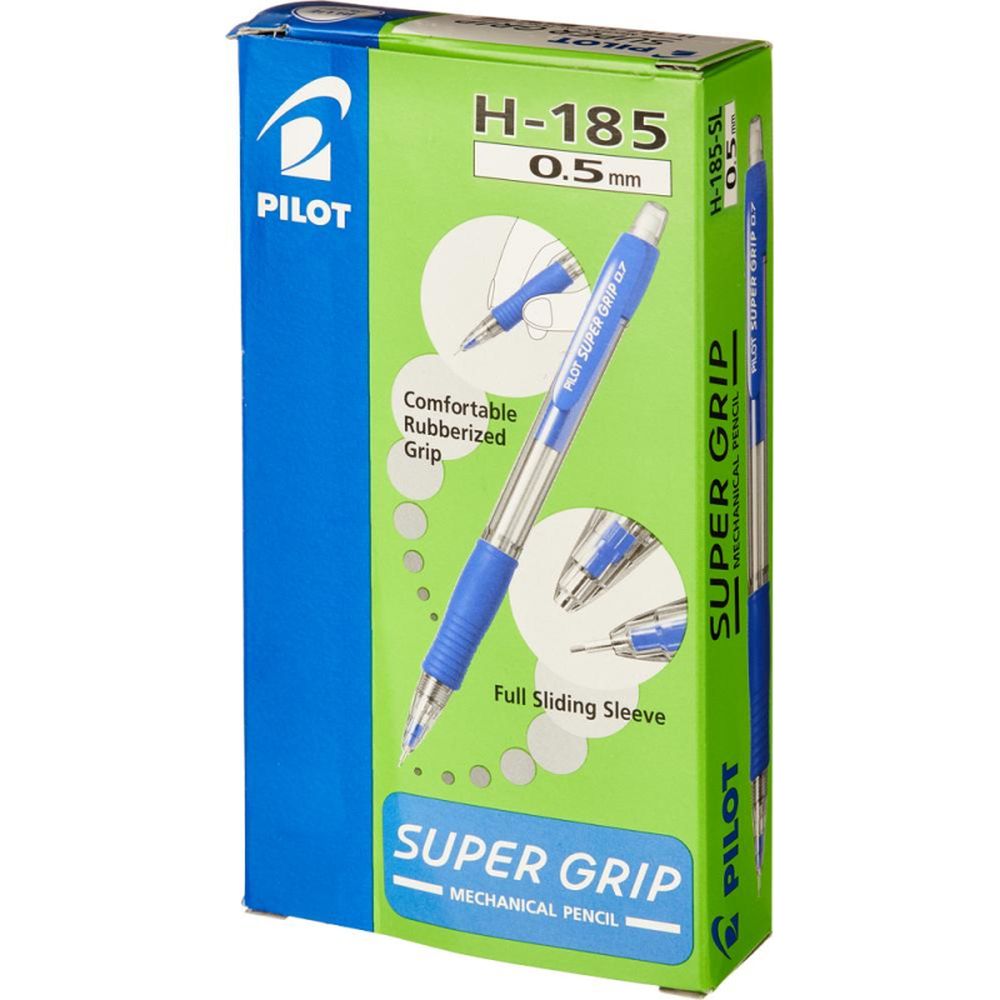Автокарандаш Pilot SuperGrip H-185-SL-L, 0,5мм, синий