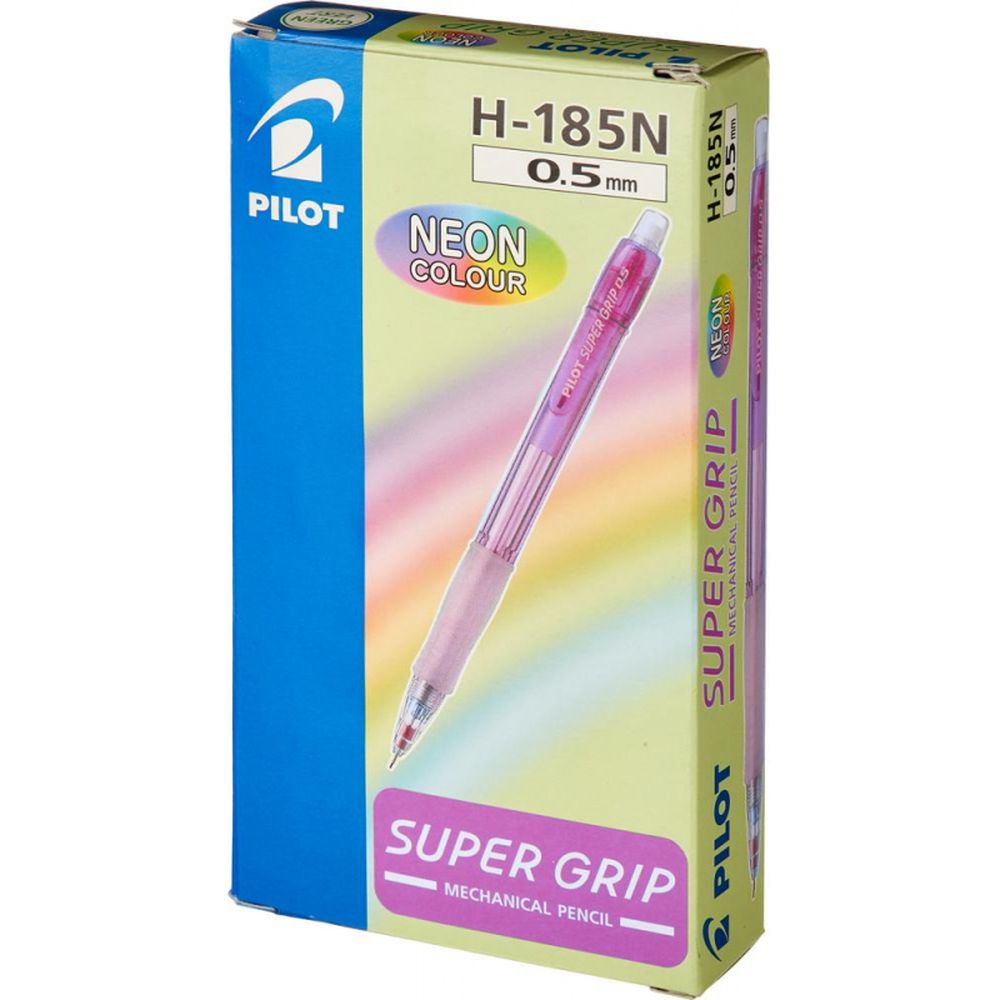 Автокарандаш Pilot SuperGripNeon H-185-N-R, 0,5мм, розовый