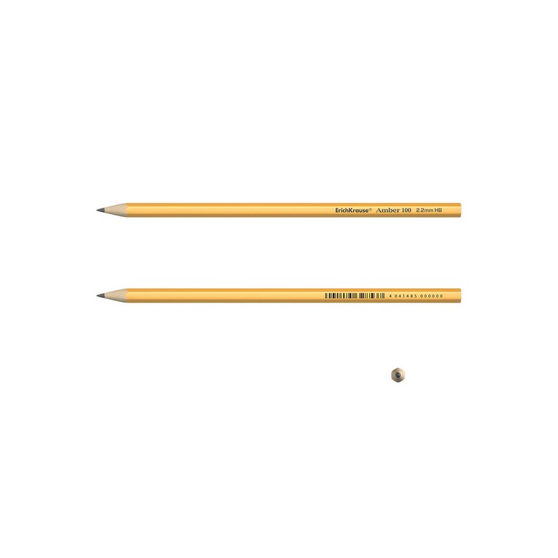 Карандаш чернографитный шестигранный  ErichKrause Amber 100 HB 