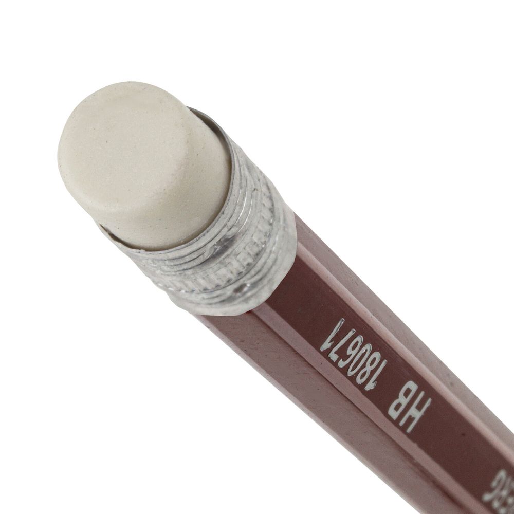 Карандаши чернографитные BRAUBERG НАБОР 12 шт., "ZTX", HB, с резинкой, красный корпус, картонная упаковка