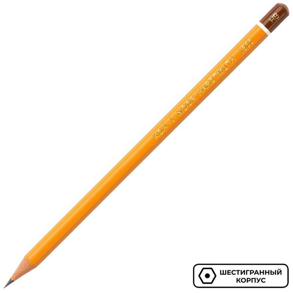 Карандаш Koh-I-Noor 1500, HB, без ластика