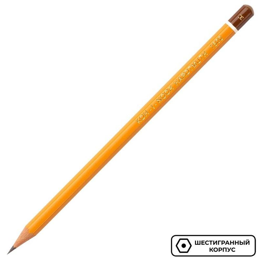 Карандаш Koh-I-Noor 1500, H, без ластика