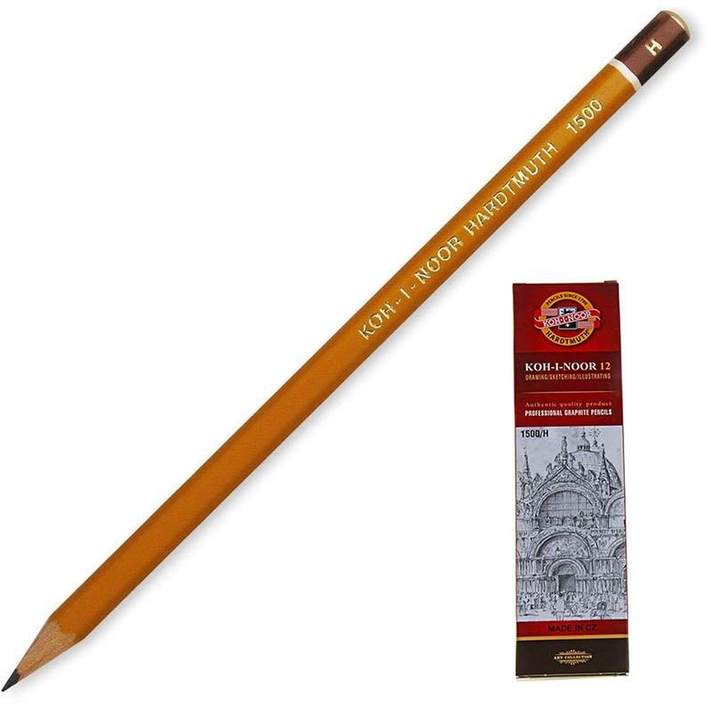 Карандаш Koh-I-Noor 1500, H, без ластика