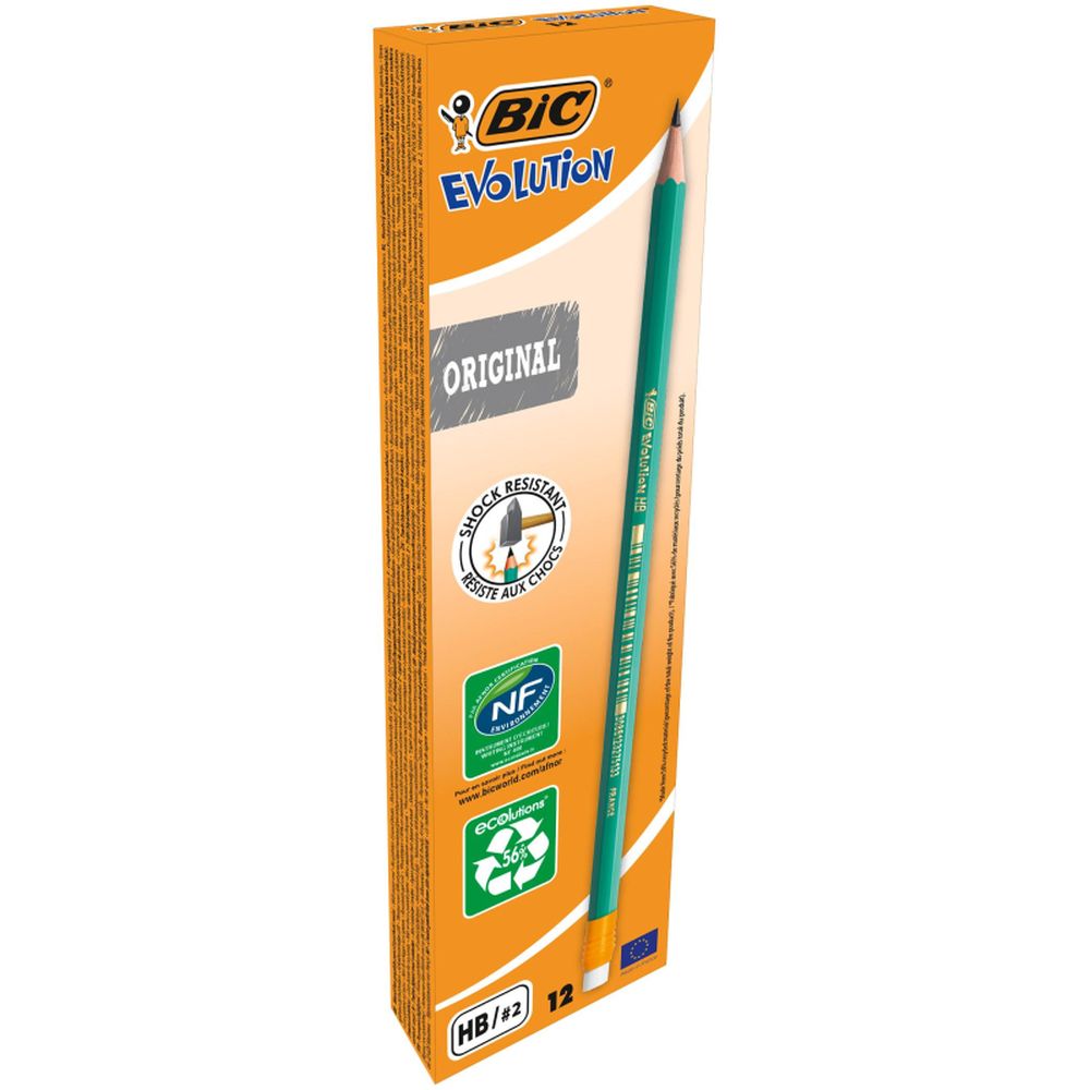 Карандаш чернографитовый BIC EVOLUTION с ластиком