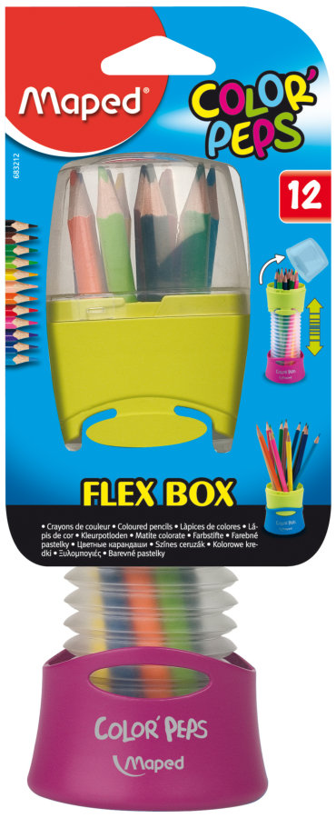 Карандаши цветные Maped Color Peps, 12 цв., в тубусе-гармошке