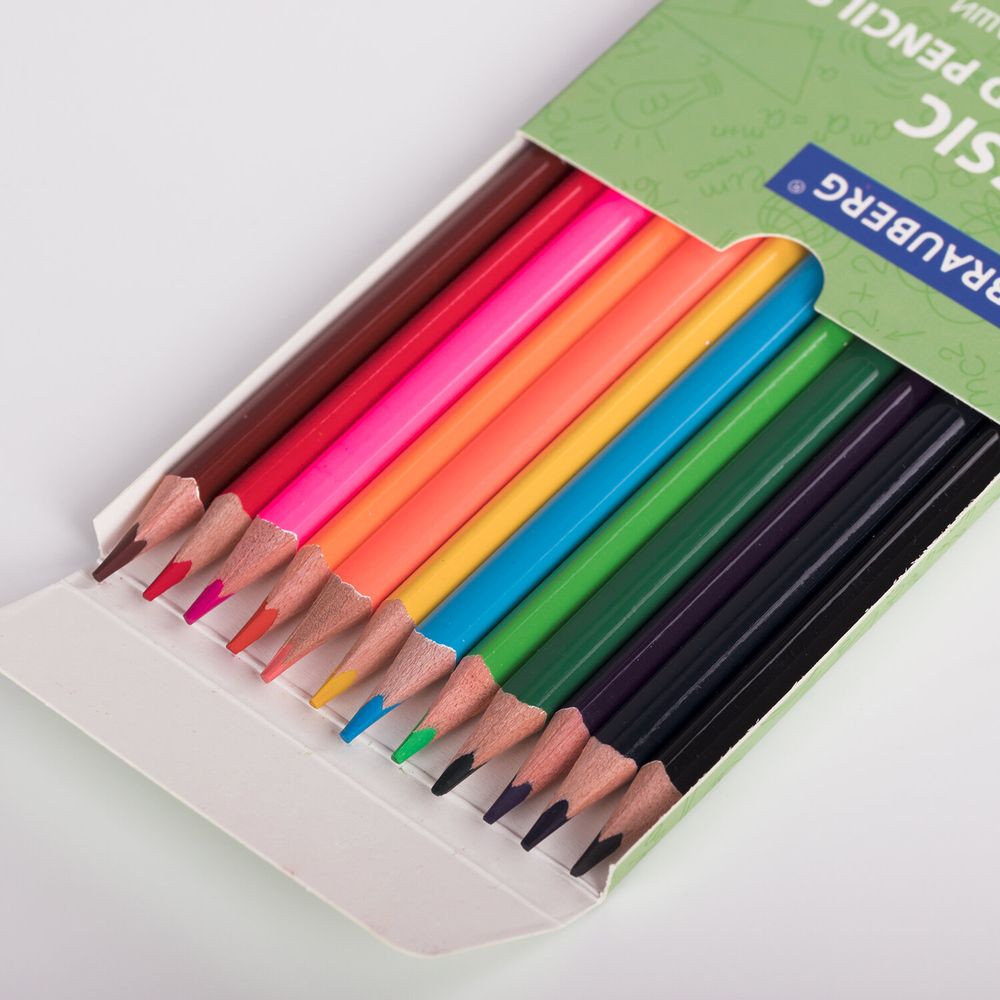 Карандаши цветные BRAUBERG, 60 цветов (Базовые, Металлик, Неон, Пастель, Телесные), трехгранные, грифель 3 мм, натуральное дерево