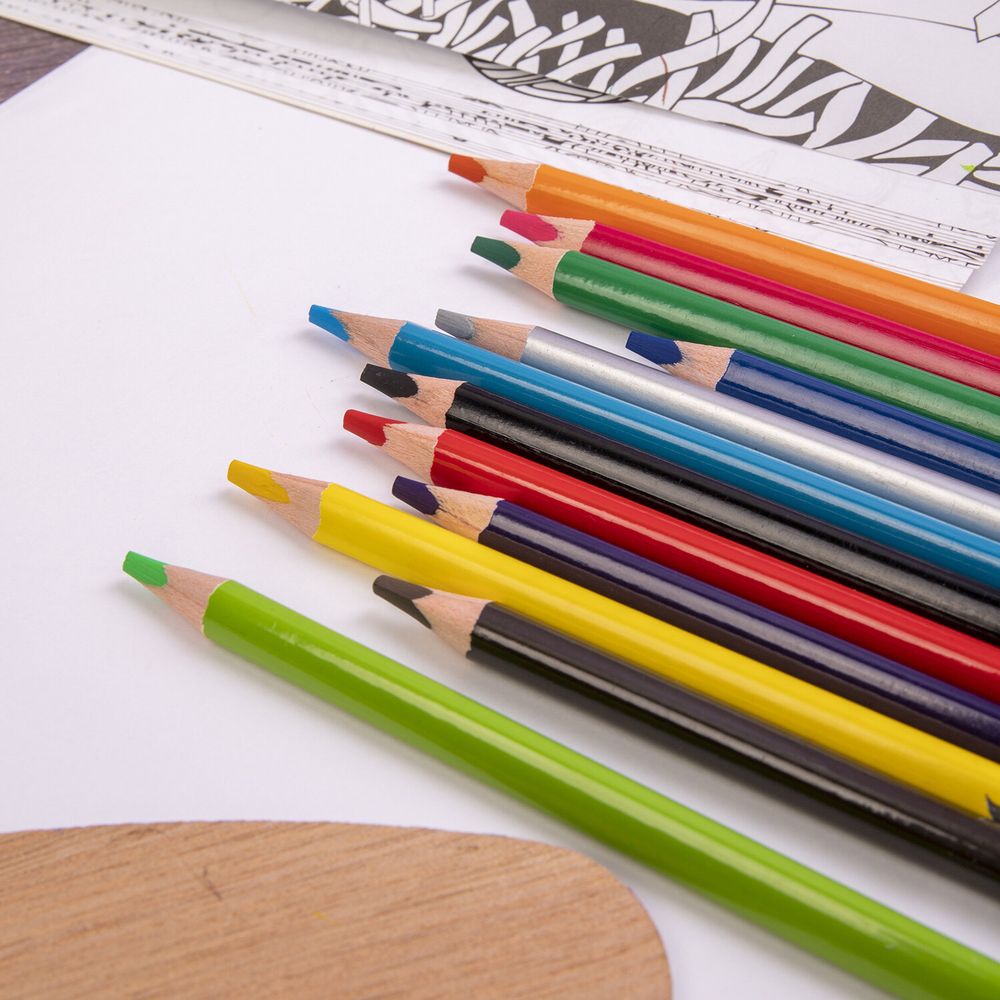 Карандаши цветные акварельные BRAUBERG PREMIUM AQUARELLE, 12 цветов, трехгранные, утолщенный грифель 4 мм, натуральное дерево