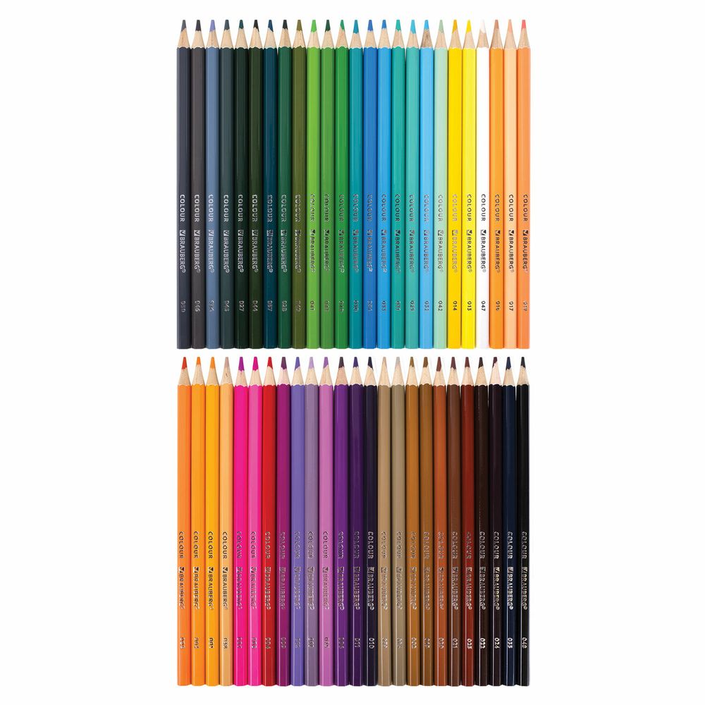 Карандаши цветные супермягкие яркие классические в пенале-скрутке BRAUBERG MAX 50 цветов + держатель и точилка, натуральное дерево