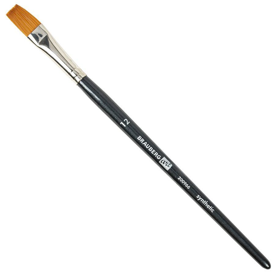 Кисти художественные набор 12 шт. в черном пенале, синтетика, BRAUBERG ART CLASSIC, № 0-14 + веерная