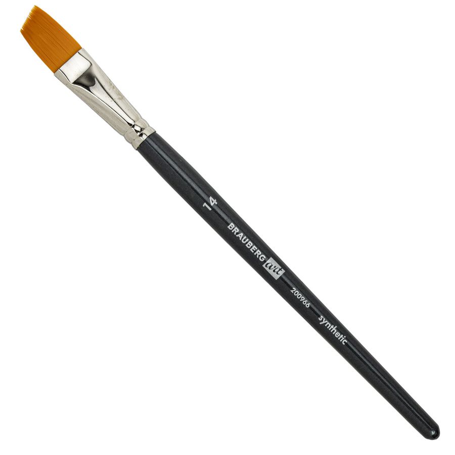 Кисти художественные набор 12 шт. в черном пенале, синтетика, BRAUBERG ART CLASSIC, № 0-14 + веерная