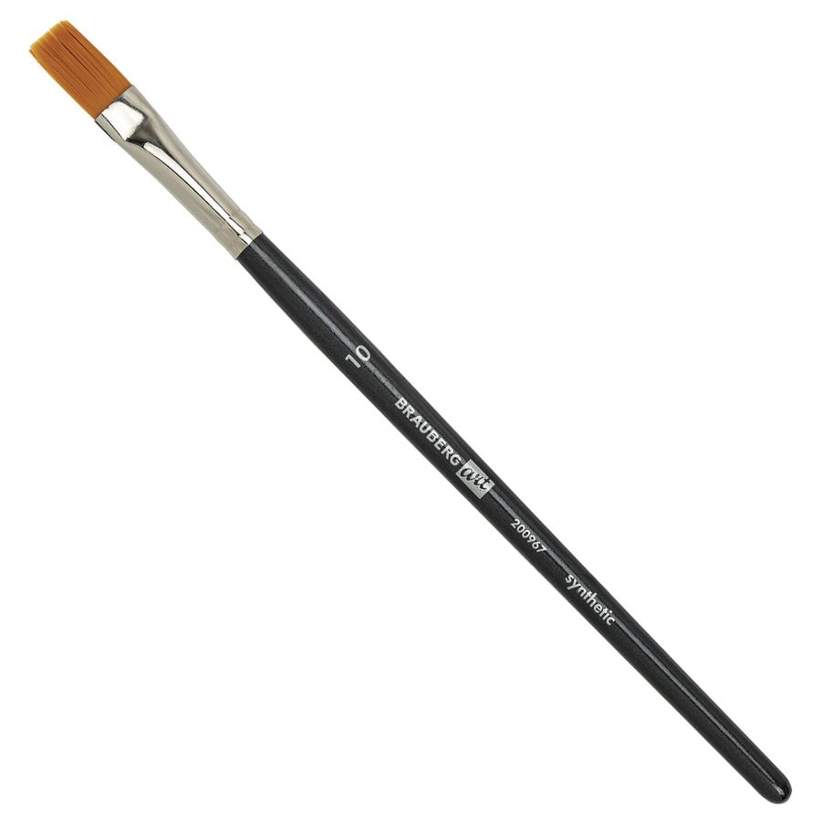 Кисти художественные набор 12 шт. в черном пенале, синтетика, BRAUBERG ART CLASSIC, № 0-20