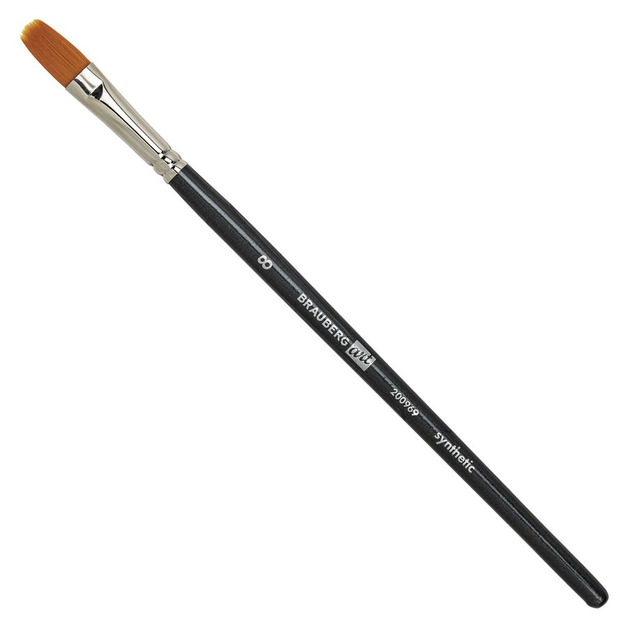Кисти художественные набор 12 шт., в черной скрутке, синтетика, BRAUBERG ART CLASSIC, № 0-14