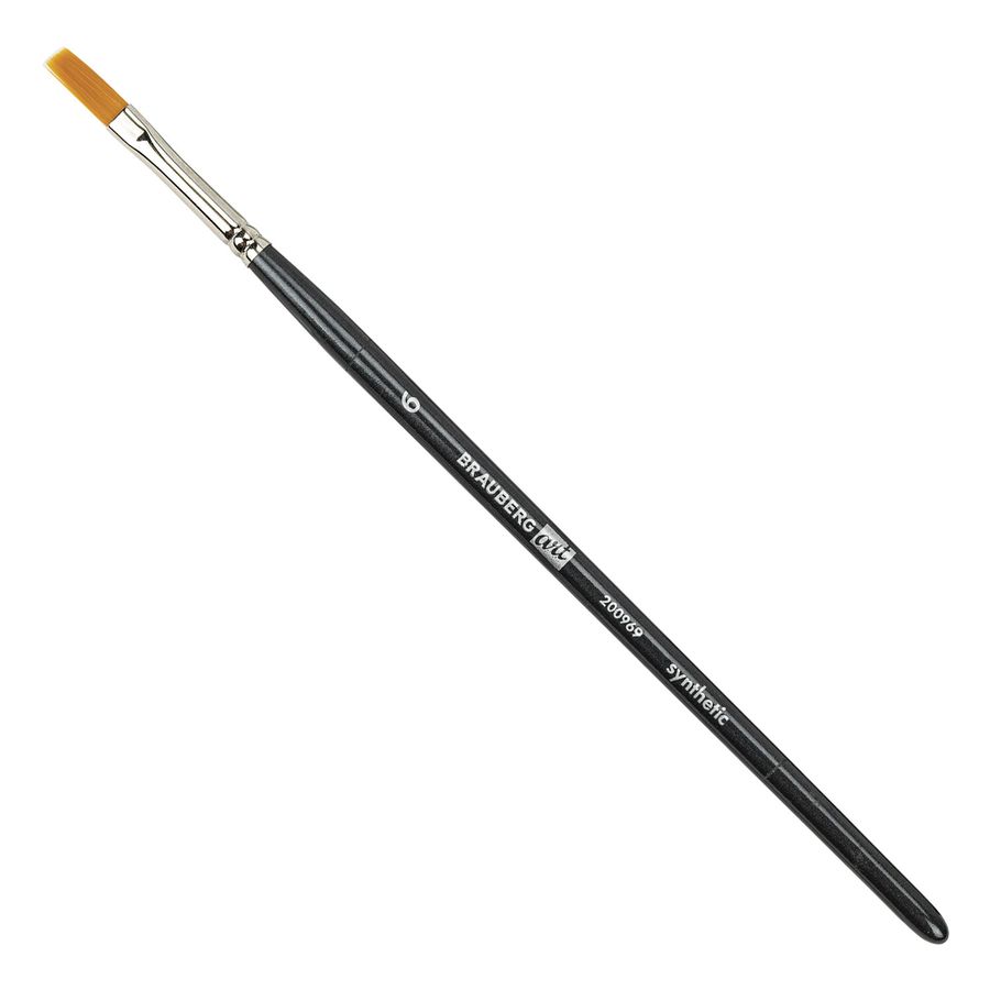 Кисти художественные набор 12 шт., в черной скрутке, синтетика, BRAUBERG ART CLASSIC, № 0-14