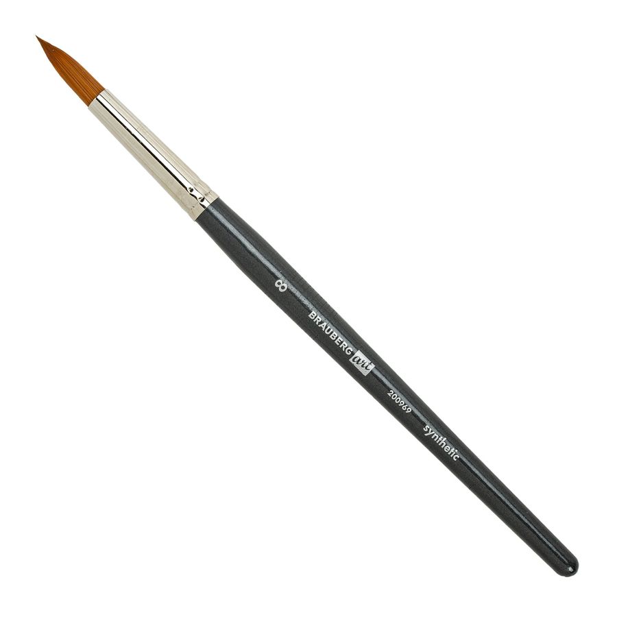 Кисти художественные набор 12 шт., в черной скрутке, синтетика, BRAUBERG ART CLASSIC, № 0-14