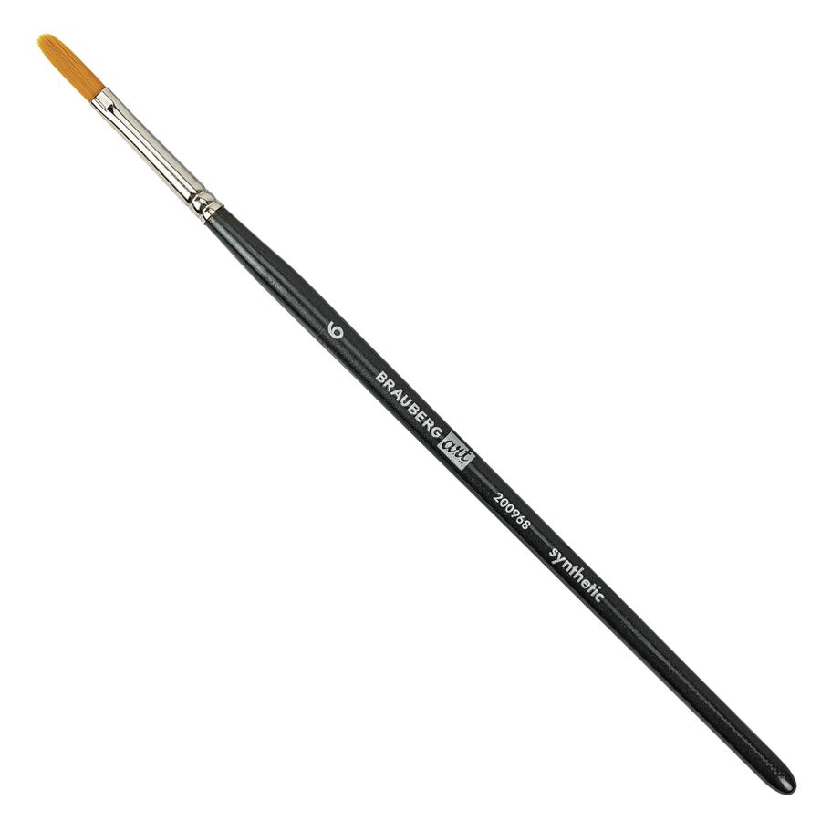 Кисти художественные набор 12 шт., в черной скрутке, синтетика, BRAUBERG ART CLASSIC, № 1-14 + веерная