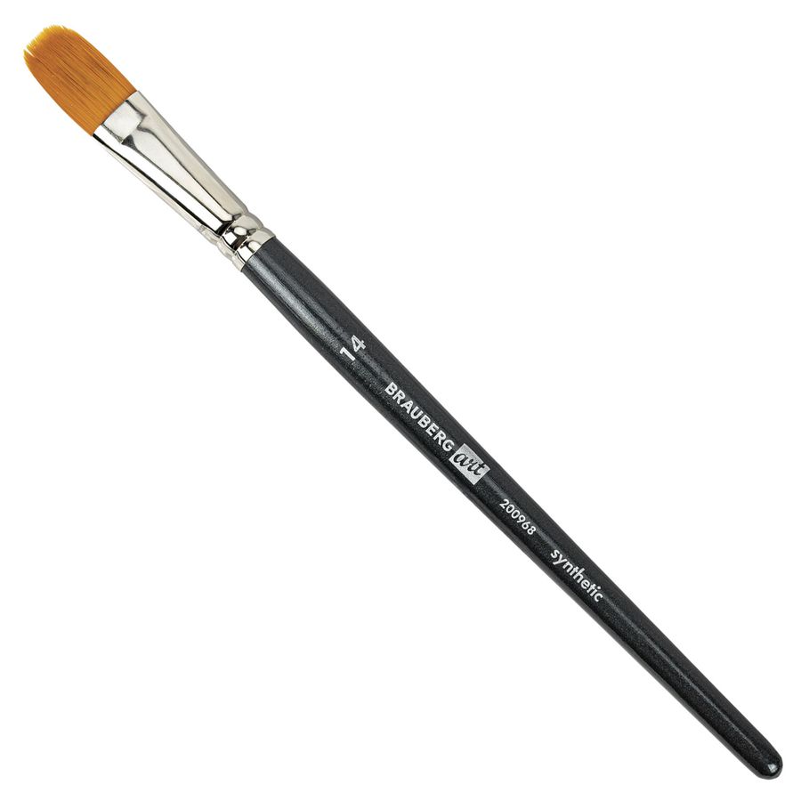 Кисти художественные набор 12 шт., в черной скрутке, синтетика, BRAUBERG ART CLASSIC, № 1-14 + веерная