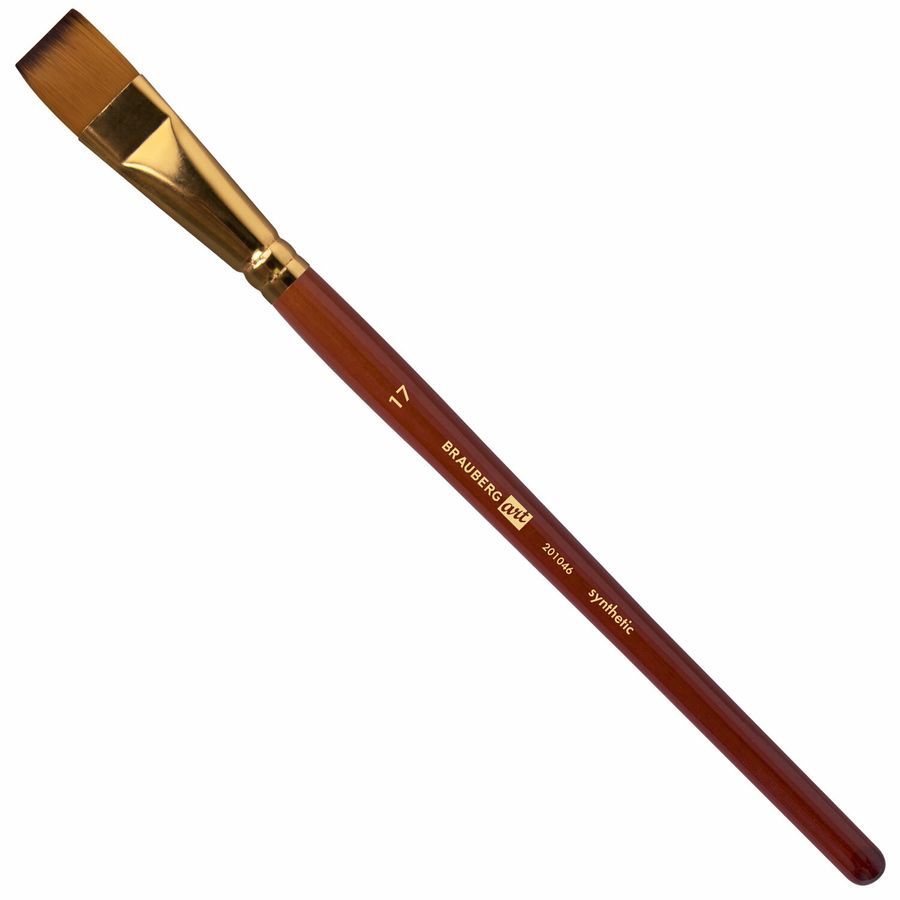 Кисти художественные набор 15 шт. + мастихин в пенале, коричневые, синтетика, BRAUBERG ART DEBUT