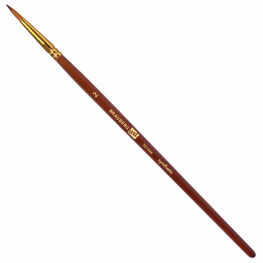 Кисти художественные набор 15 шт. + мастихин в пенале, коричневые, синтетика, BRAUBERG ART DEBUT