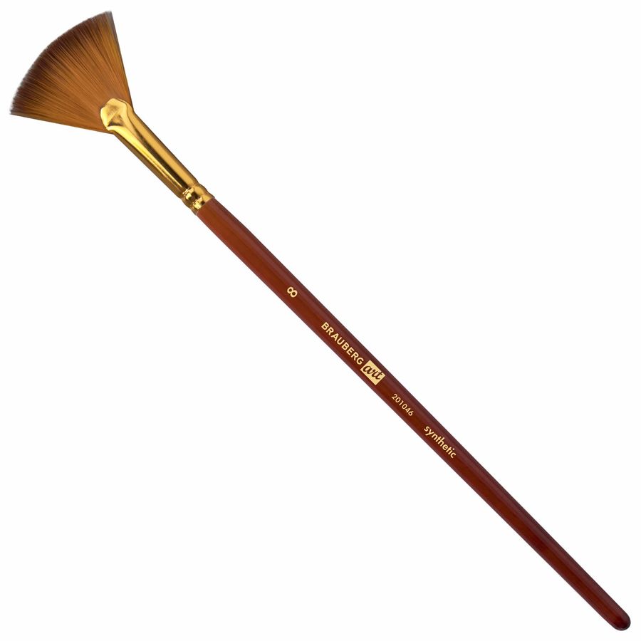 Кисти художественные набор 15 шт. + мастихин в пенале, коричневые, синтетика, BRAUBERG ART DEBUT