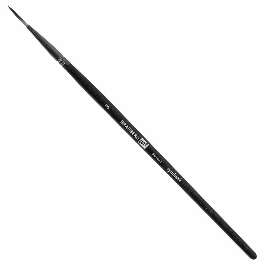 Кисти художественные набор 15 шт. + мастихин, в пенале, черные, синтетика, BRAUBERG ART DEBUT