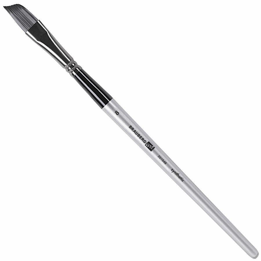 Кисти художественные набор 23 шт., синтетика с мастихином, в пенале, BRAUBERG ART DEBUT