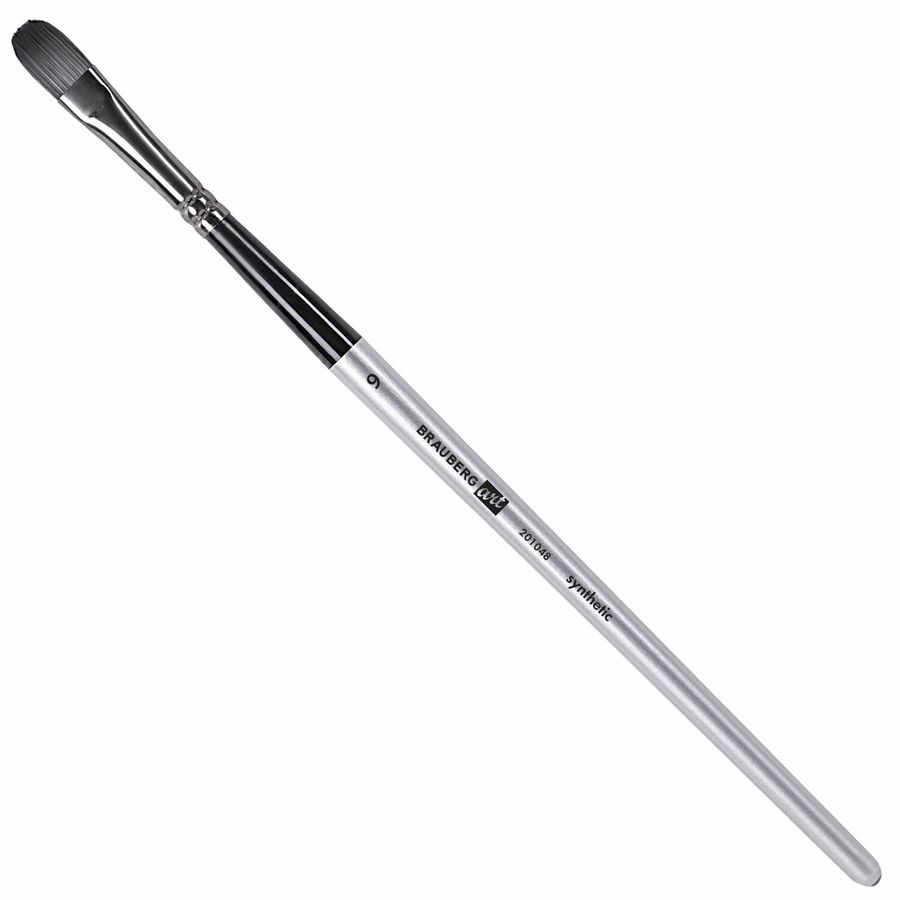 Кисти художественные набор 23 шт., синтетика с мастихином, в пенале, BRAUBERG ART DEBUT