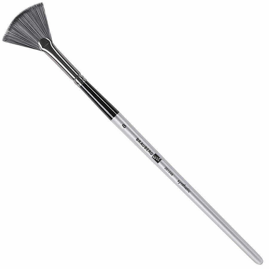 Кисти художественные набор 23 шт., синтетика с мастихином, в пенале, BRAUBERG ART DEBUT