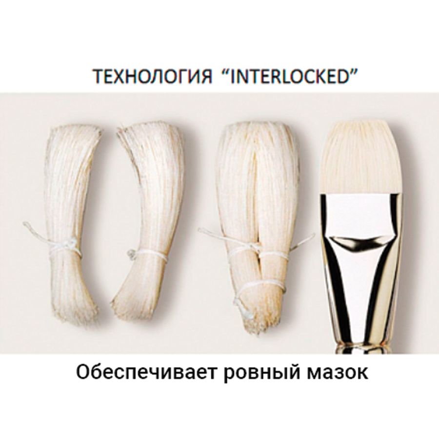 Кисть художественная профессиональная BRAUBERG ART CLASSIC, щетина, овальная, № 26, длинная ручка