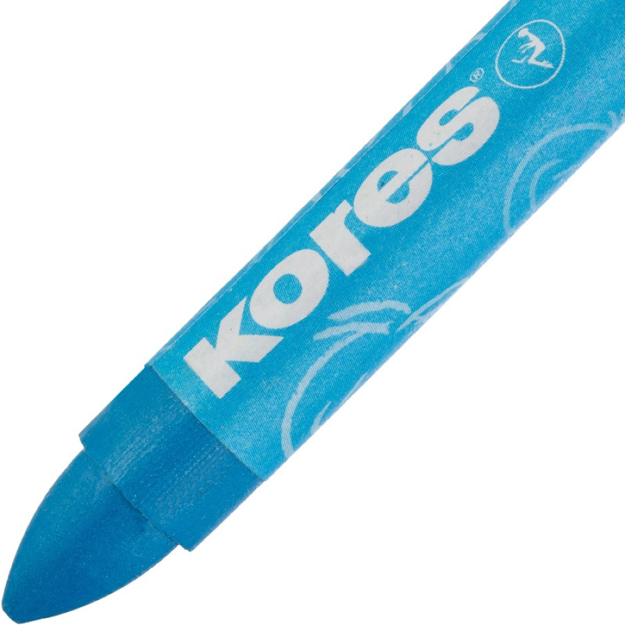 Мелки восковые 12 цветов KORES KRAYONES, трехгр, 10мм