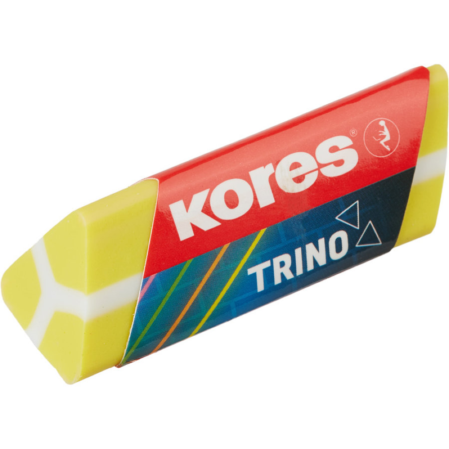Ластик Kores, 64x20x16 мм, ПВХ треугольный