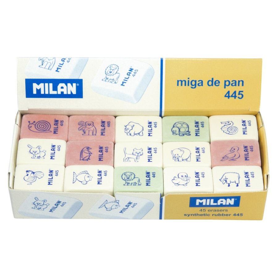Ластик Milan из термопластичного каучука прямоугольный 31x23x9 мм