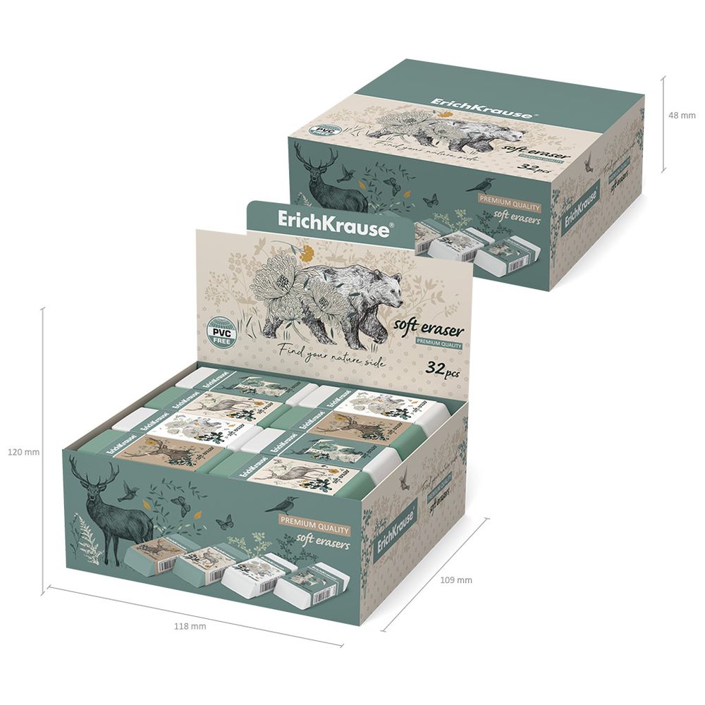 Ластик ErichKrause Natural Life 