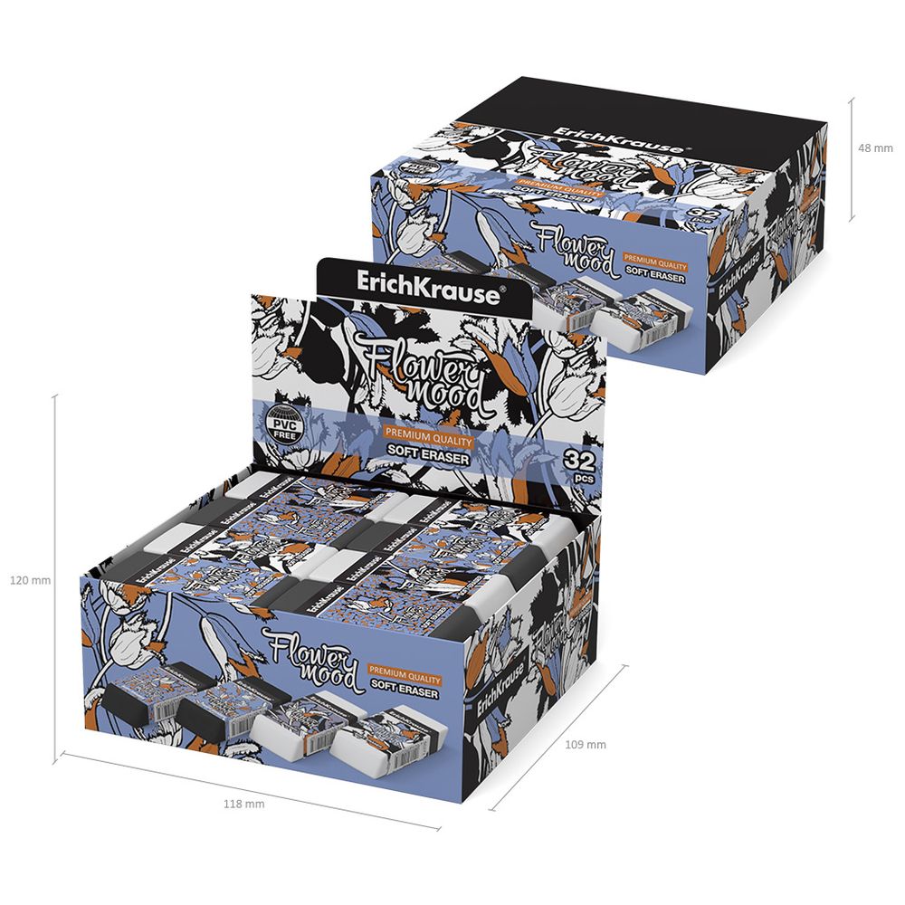 Ластик ErichKrause Tulips 